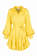Rochie camasa din in peliculizat Yellow