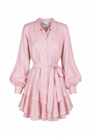 Rochie camasa din in peliculizat Pink