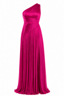 Rochie din matase cu slit adanc