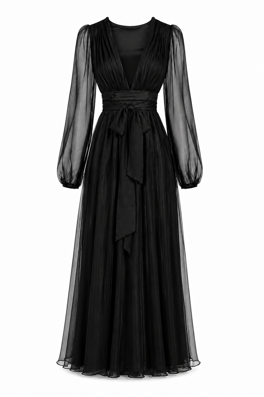 Rochie petrecuta din matase cu decolteu adanc