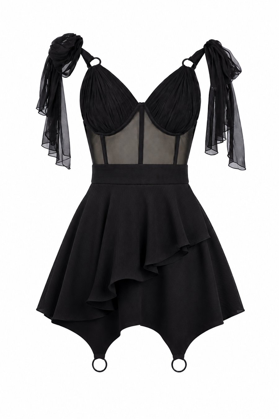 Short silk dress