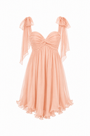 Asymmetrical silk mini dress