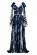 Long dress with print