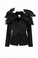 Sacou statement cu funde maxi din organza