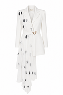 Sacou cu fronseuri White