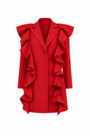 Rochie sacou cu volane
