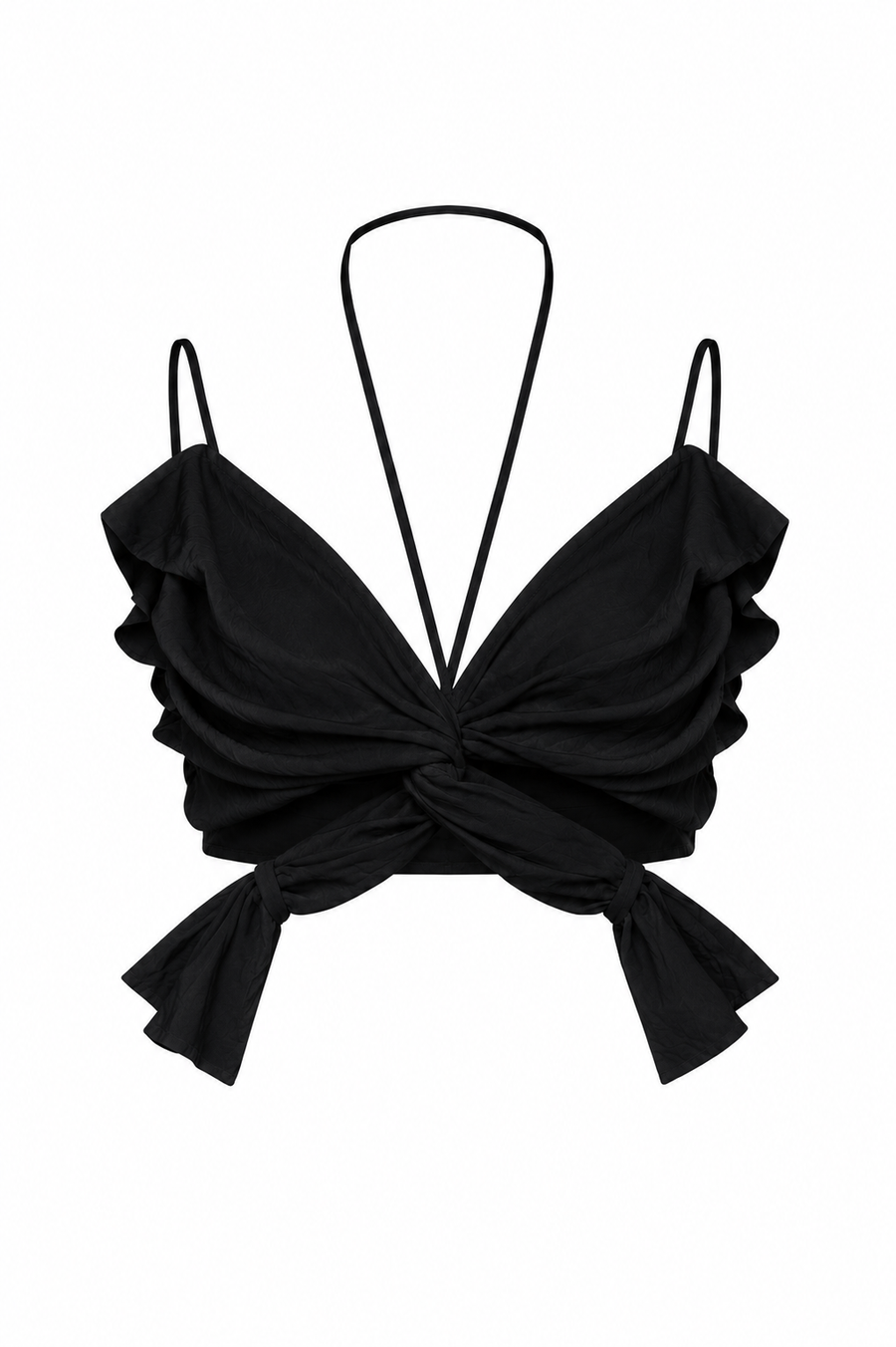 Top butterfly din in peliculizat Black