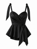 Top corset petrecut cu funda laterala black