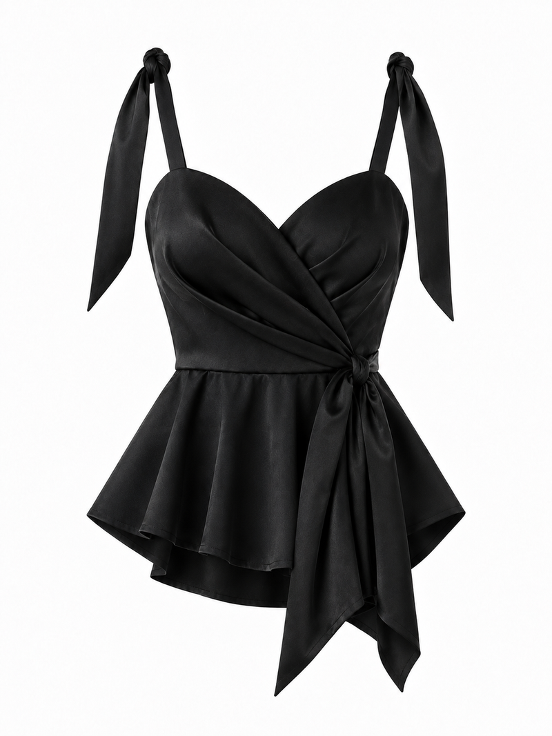 Top corset petrecut cu funda laterala black