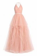 Tulle dress with pearl detail