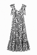 Rochie lunga vaporoasa Black and White