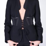 Sacou cu corset si detalii metalice