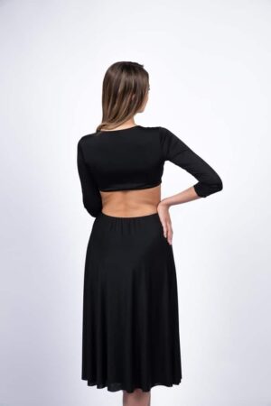 Rochie cu decupaje și inel - imagine 4