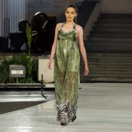 Rochie din mătase naturală halter