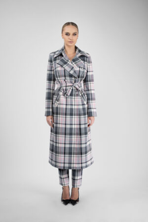 Palton cu cordon si  epoleti - imagine 3