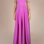 Rochie lunga Laurelie Sharp Purple