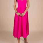 Rochie midi Lurisia Dark Hot Pink