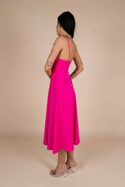 Rochie midi Lurisia Dark Hot Pink - imagine 2