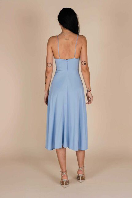 Rochie midi Lurisia Light Grey Blue - imagine 2