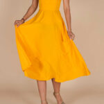 Rochie midi Lurisia Orange