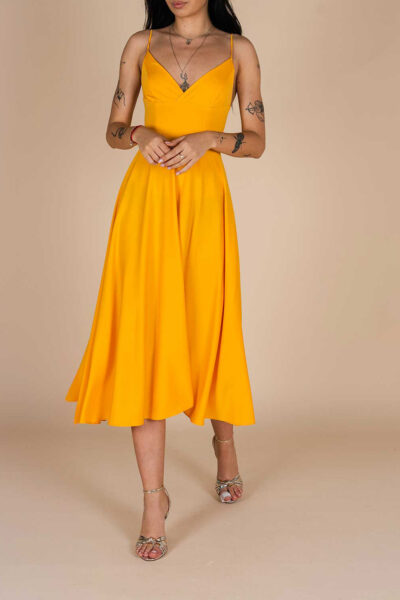 Rochie midi Lurisia Orange - imagine 4