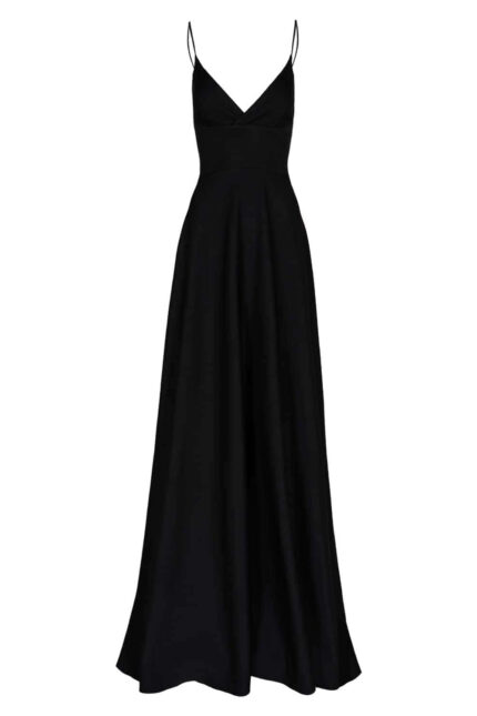 Rochie lunga Laurelie Dark Black