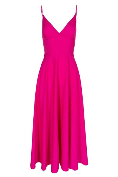 Rochie midi Lurisia Dark Hot Pink - imagine 4