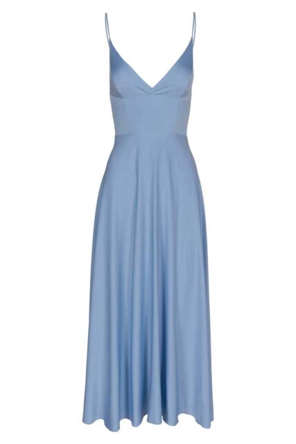 Rochie midi Lurisia Light Grey Blue - imagine 4