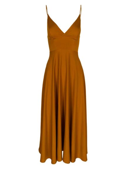 Rochie midi Lurisia Orange Brown