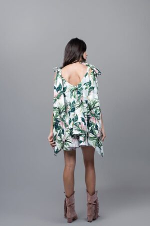 Rochie Lejeră cu Bretele Legate în Fundă - imagine 2