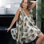 Rochie Lejeră cu Bretele Legate în Fundă