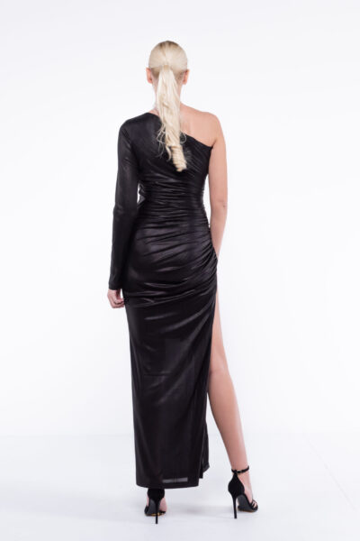 Rochie peliculizata mulata lunga cu fronseuri - imagine 4