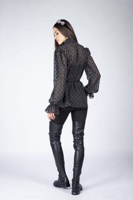 Camasa cu esarfa - imagine 3