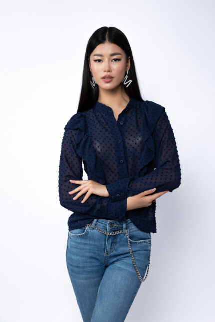 Camasa cu volane si buline - imagine 2