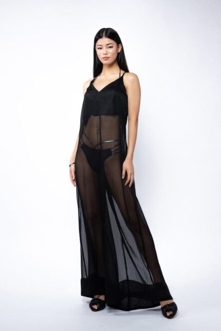 Salopeta Lungă Transparentă - imagine 3