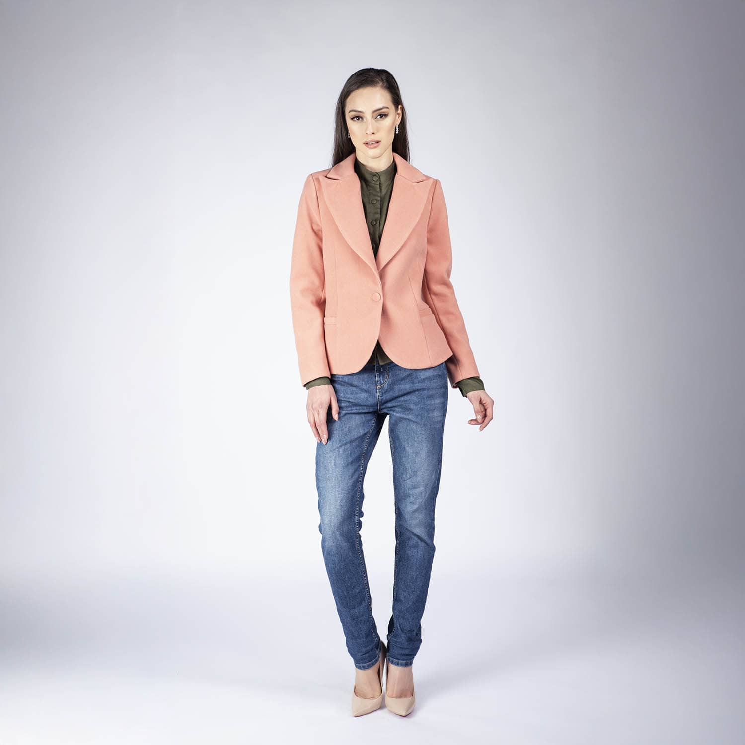 Sacou cambrat peach