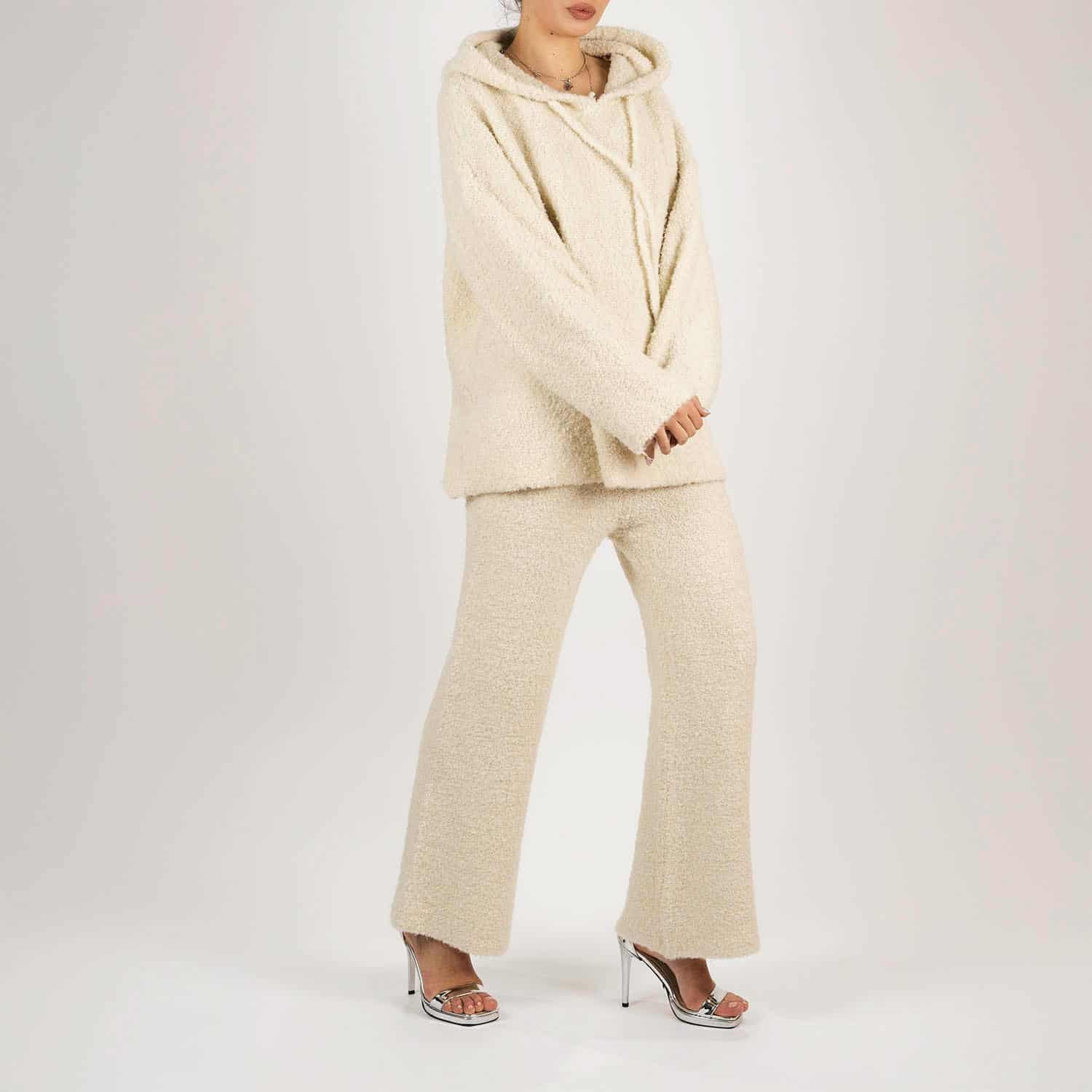 Set tricotat din lână – hanorac și pantaloni