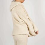 Set hanorac și pantaloni din lana Ivory - imagine 2