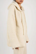 Set hanorac și pantaloni din lana Ivory - imagine 6