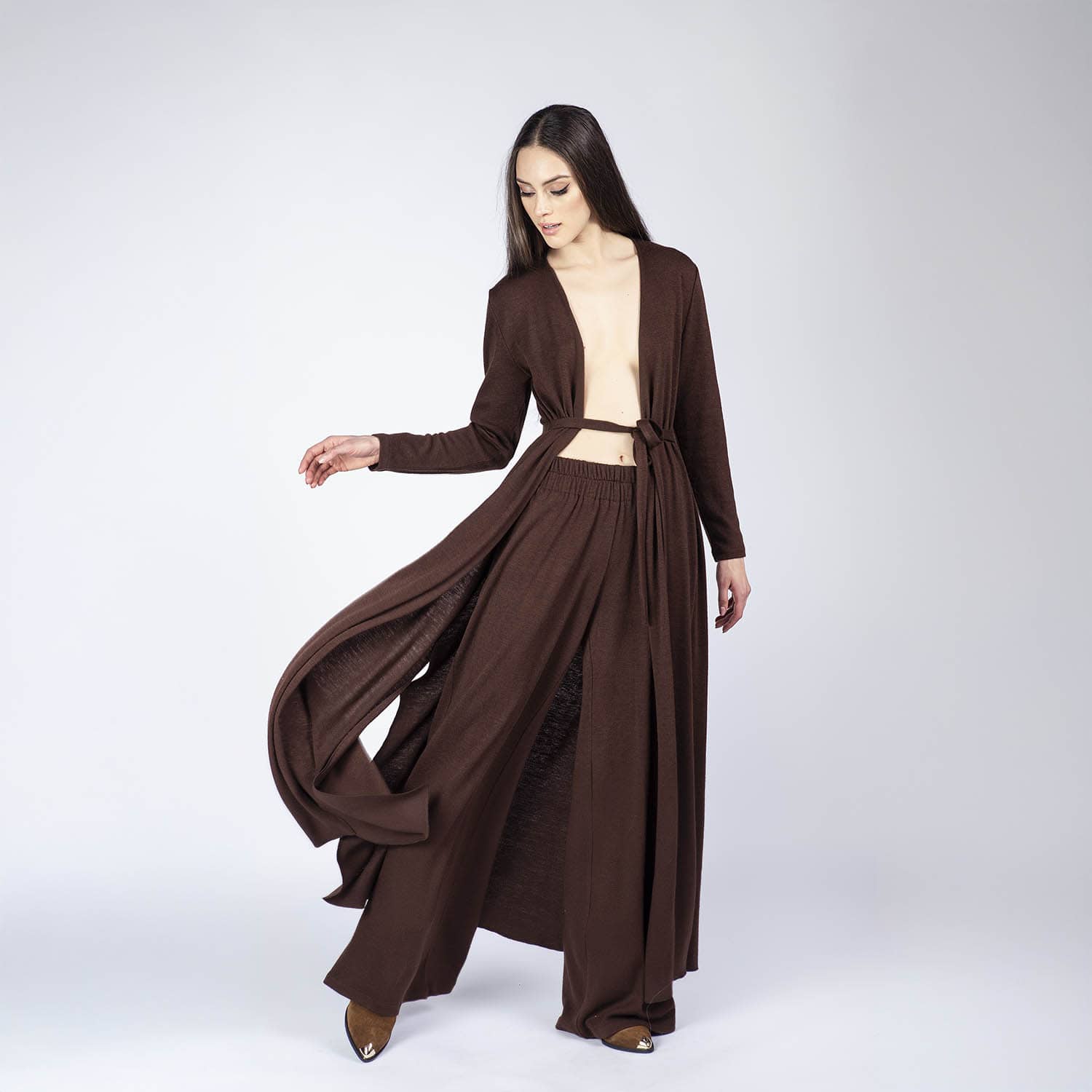 Set din tricot cu pantaloni