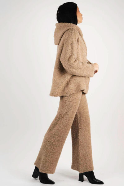 Set hanorac și pantaloni Cappuccino din lana - imagine 2