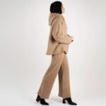 Set hanorac și pantaloni Cappuccino din lana - imagine 5
