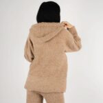 Set hanorac și pantaloni Cappuccino din lana - imagine 4