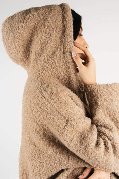 Set hanorac și pantaloni Cappuccino din lana - imagine 5