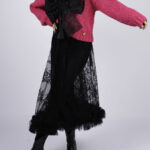 Pulover fuchsia moale si calduros cu funda detasabila