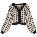 Pulover gros cu nasturi tricotati - imagine 6