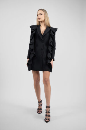 Rochie sacou cu volane