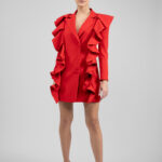 Rochie sacou cu volane