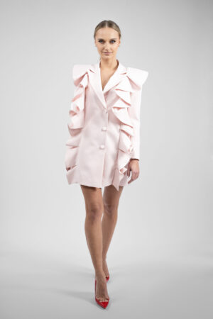 Rochie sacou cu volane