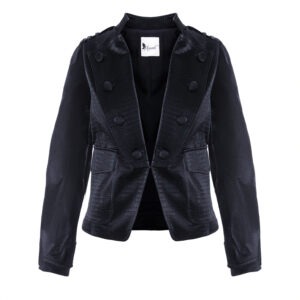 Sacou cambrat din piele eco - imagine 2